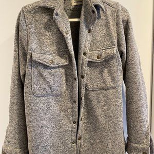 Taylor Stitch grey shirt jacket size large / 42